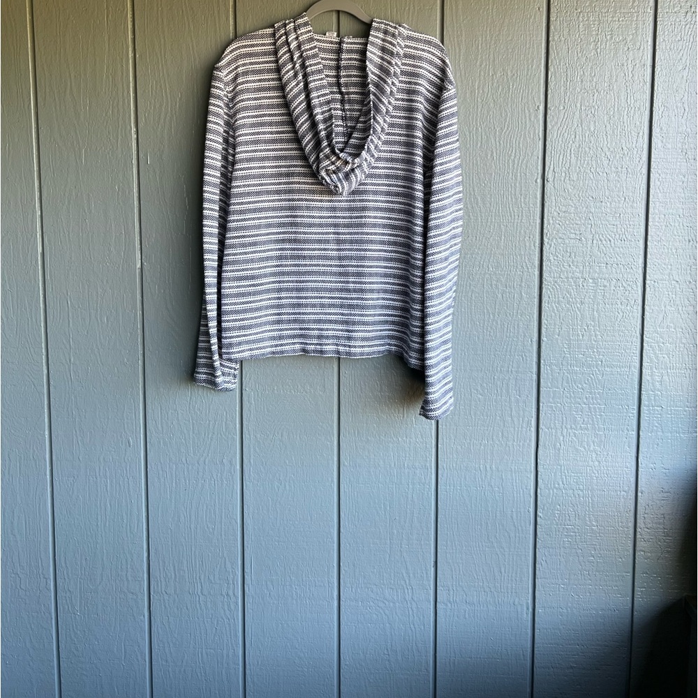 Roxy Cabo Trip Striped Hooded Pullover Top - Picture 2 of 10